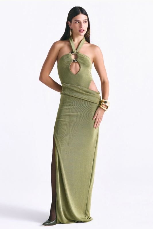 Elysia Olive Dress